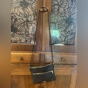 Kate Spade Black and White Striped Interior Bag